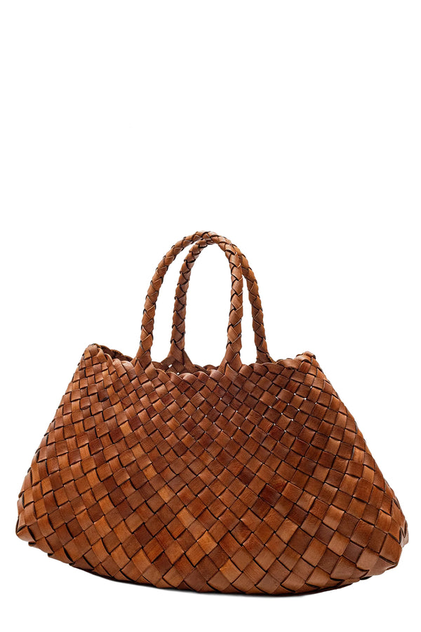 Small Santa Croce Woven Leather Bag