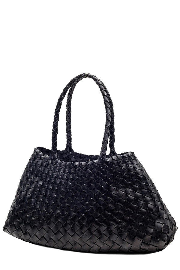 Big Santa Croce Woven Leather Bag