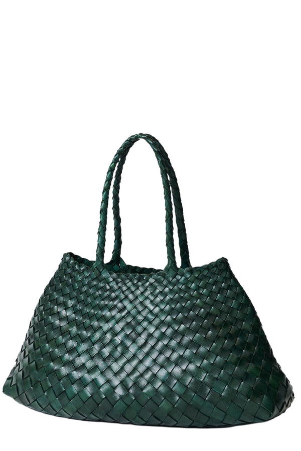 Big Santa Croce Woven Leather Bag
