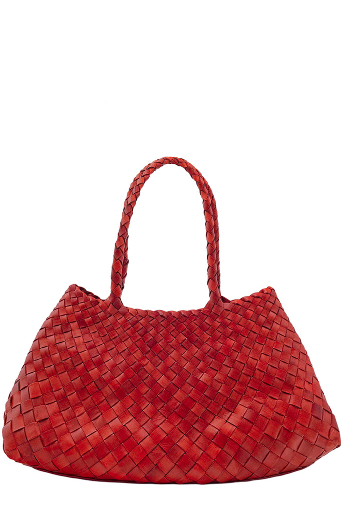 Big Santa Croce Woven Leather Bag
