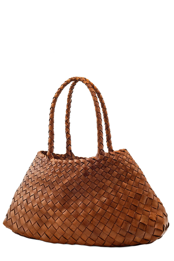 Big Santa Croce Woven Leather Bag