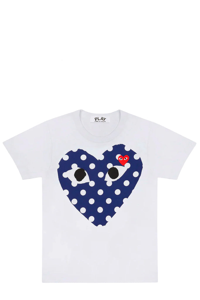 Polka Dot Blue Heart Play T-Shirt