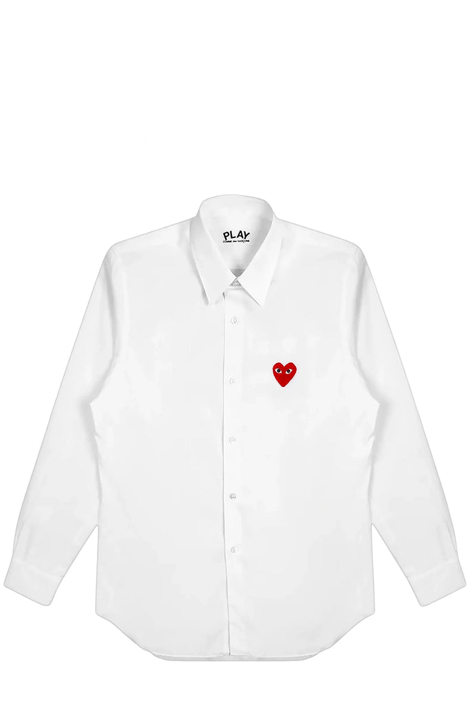 Red Heart Woven Unisex Shirt