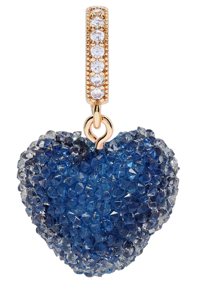 Jelly Heart Pendant Pave Connector