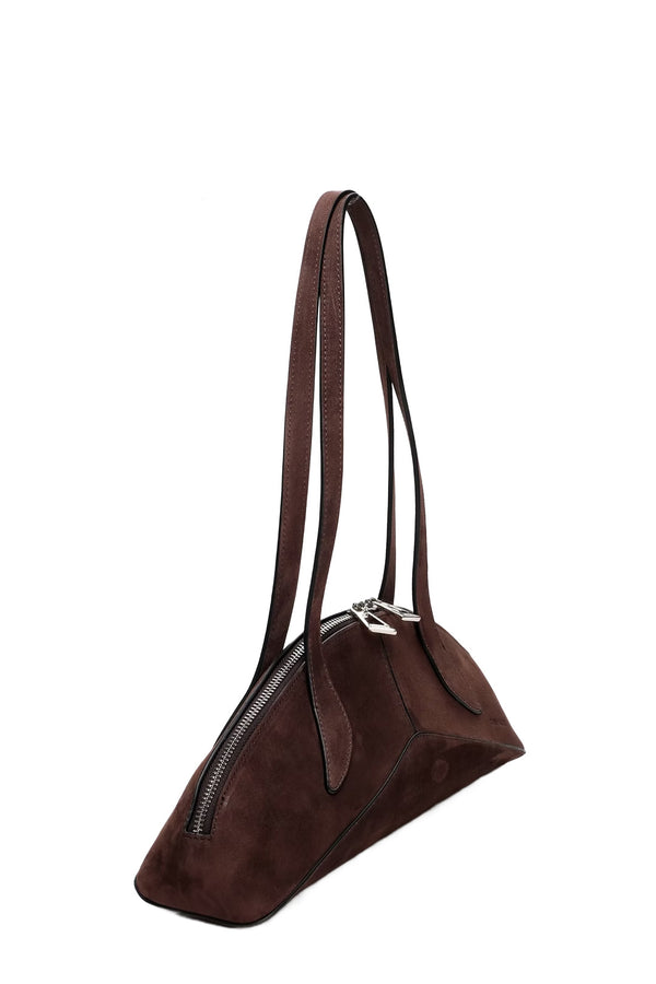 Arco Creased Suede Leather Bag