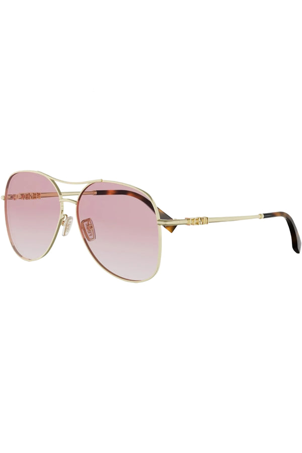 Fendigraphy Metal Frame Sunglasses
