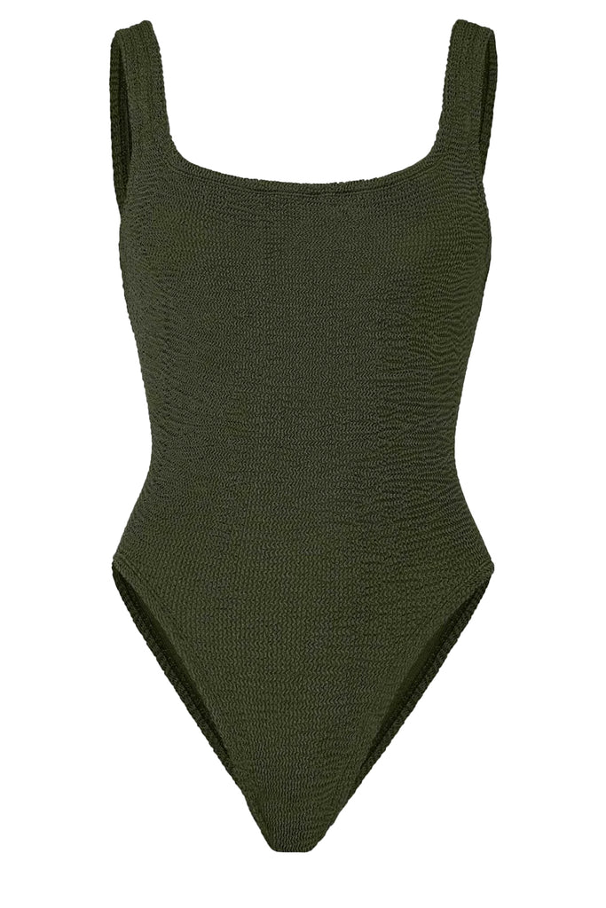 Square-Neck Swimsuit