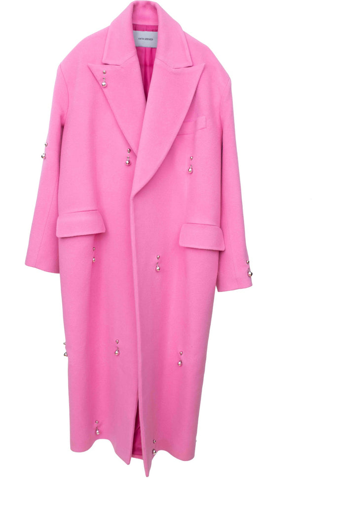 Sofia Pierced Ovesized Cashmere Blend Coat