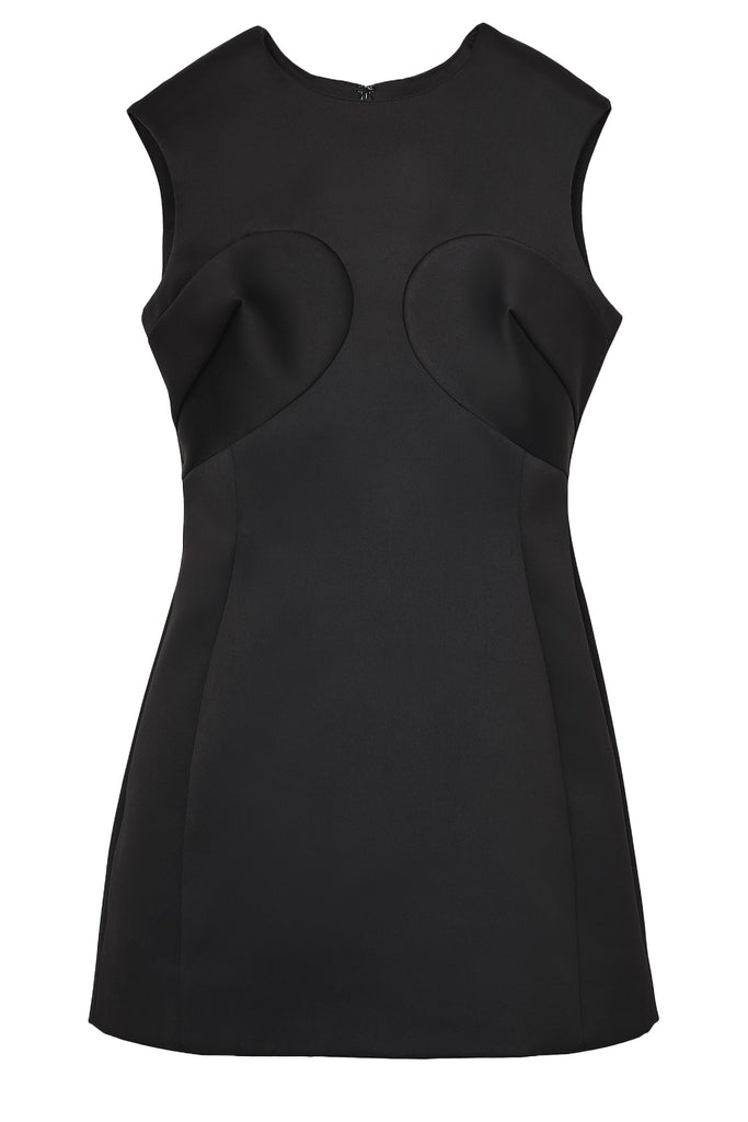 Seamed Up Satin Dress