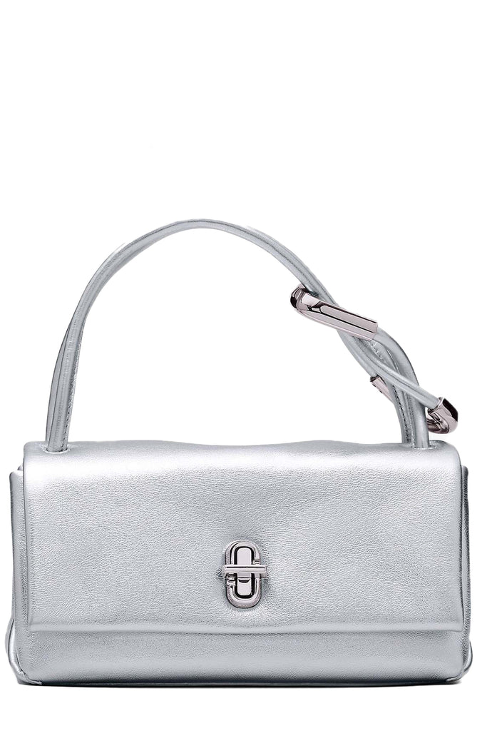 The Mini Metallic Leather Dual Top Handle Bag