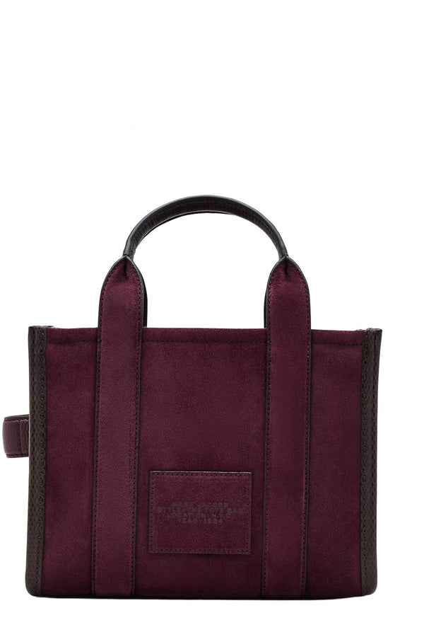 The Suede Leather Blocked Mini Tote Bag