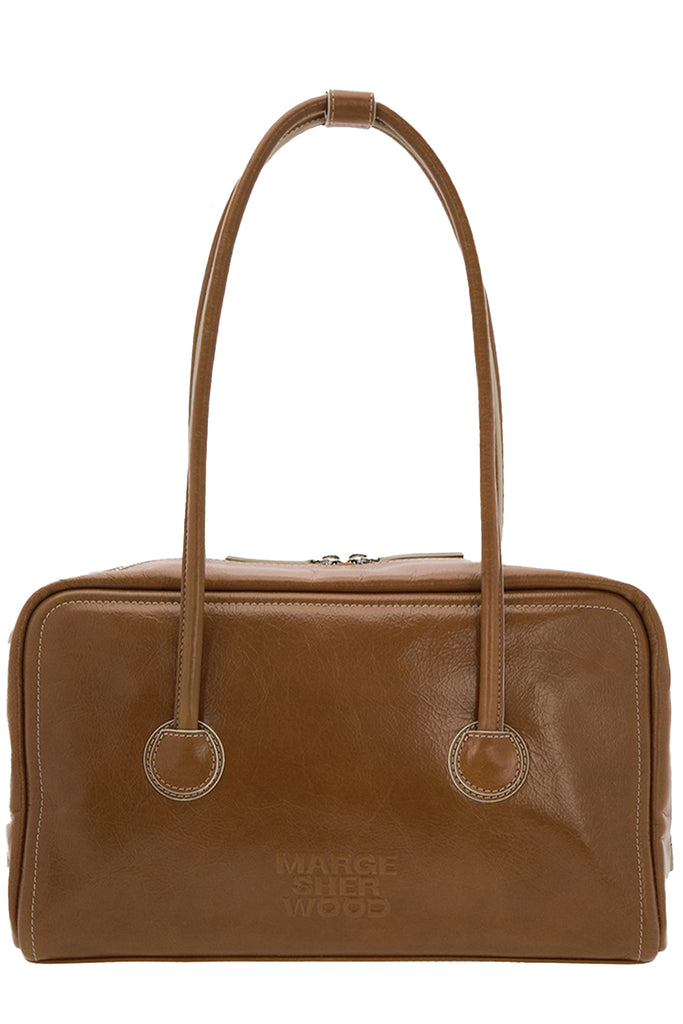Soft Boston Crinkle Leather Bag