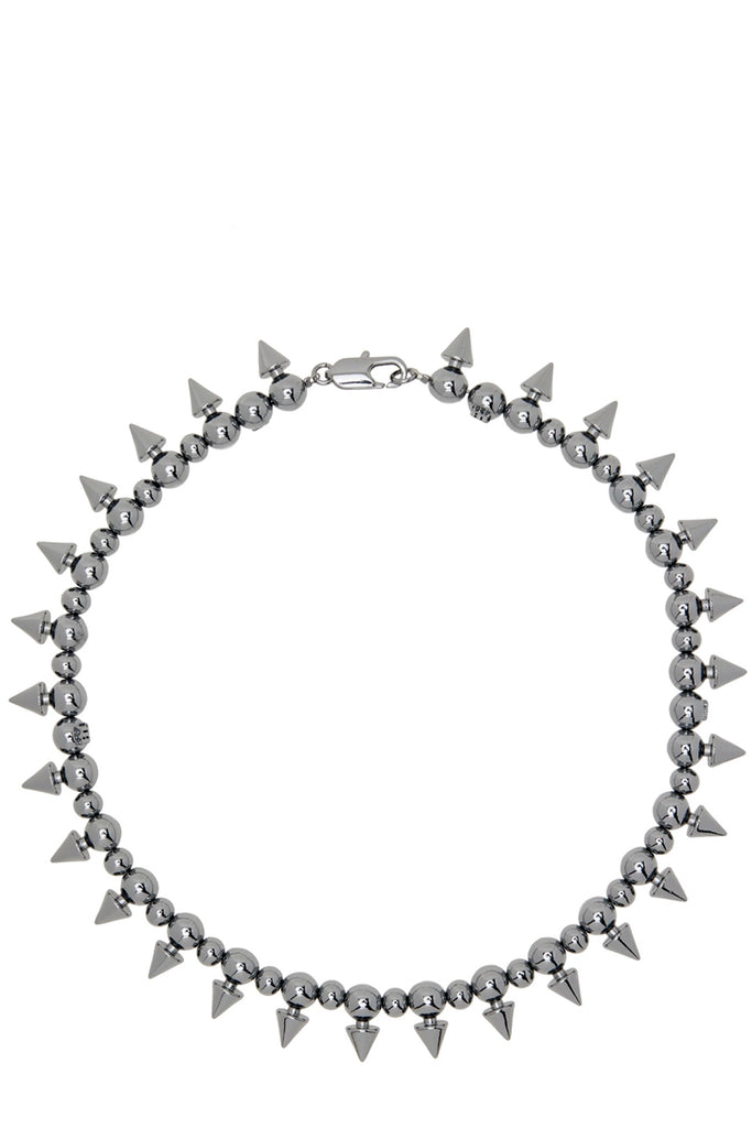 Ball Chain Spike Necklace