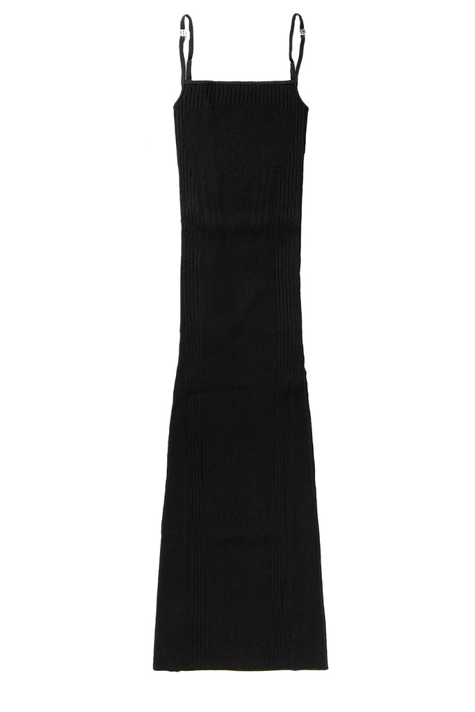 Knitted Seamless Maxi Dress With Slit