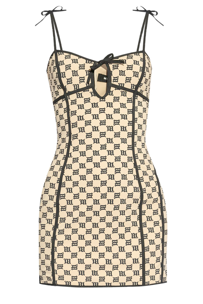 Monogram Coquette Mini Dress