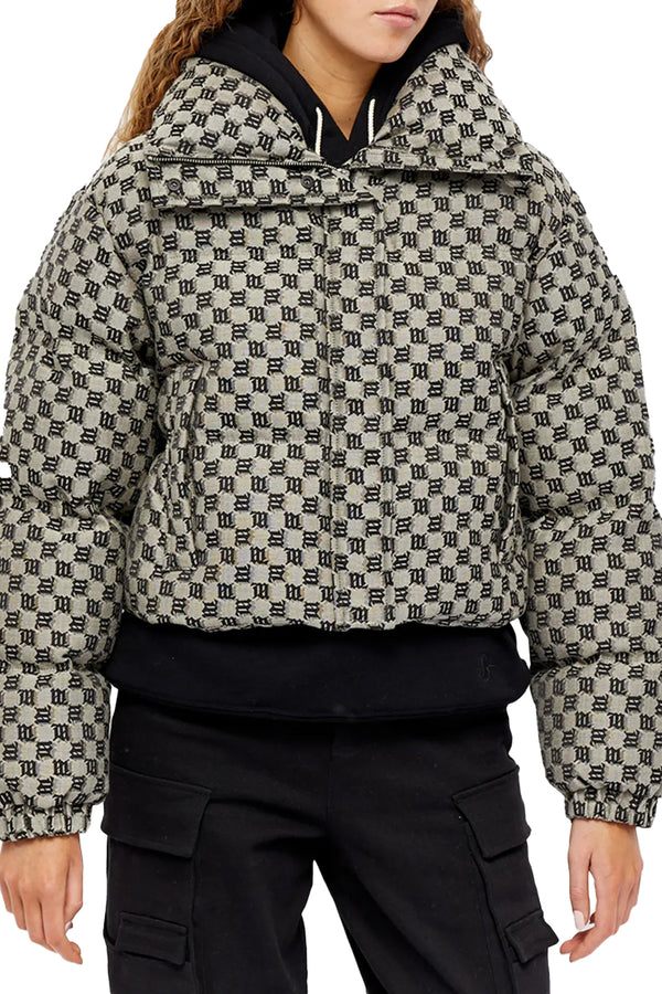 Monogram Jacquard Canvas Puffer