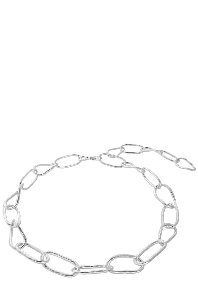 Bold Hammered Chain Necklace