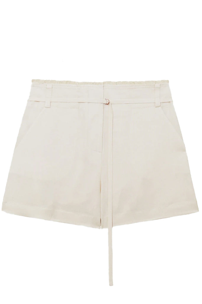 Belt Detail High-Waist Shorts