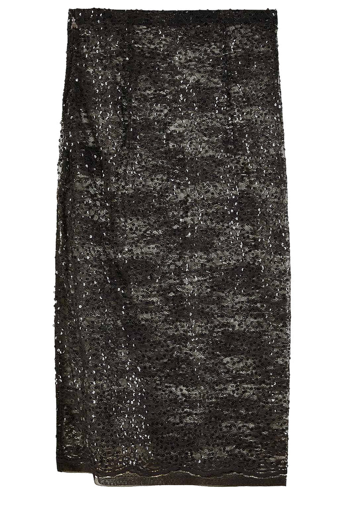 Lace Midi Glam Rock Skirt