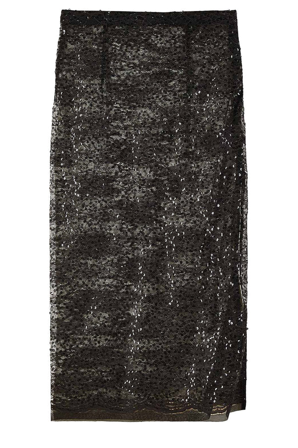 Lace Midi Glam Rock Skirt