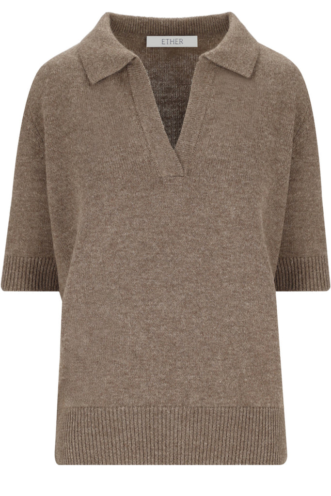 Maru Merino Cashmere Blend Polo Shirt