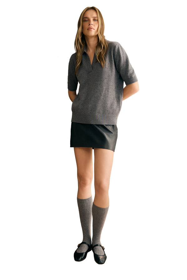 Maru Merino Cashmere Blend Polo Shirt