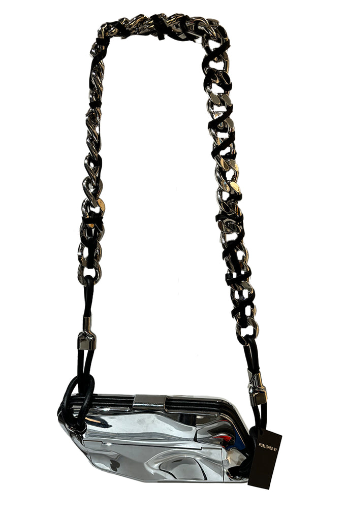 Cross Body táska krómozott vaskos lánccal