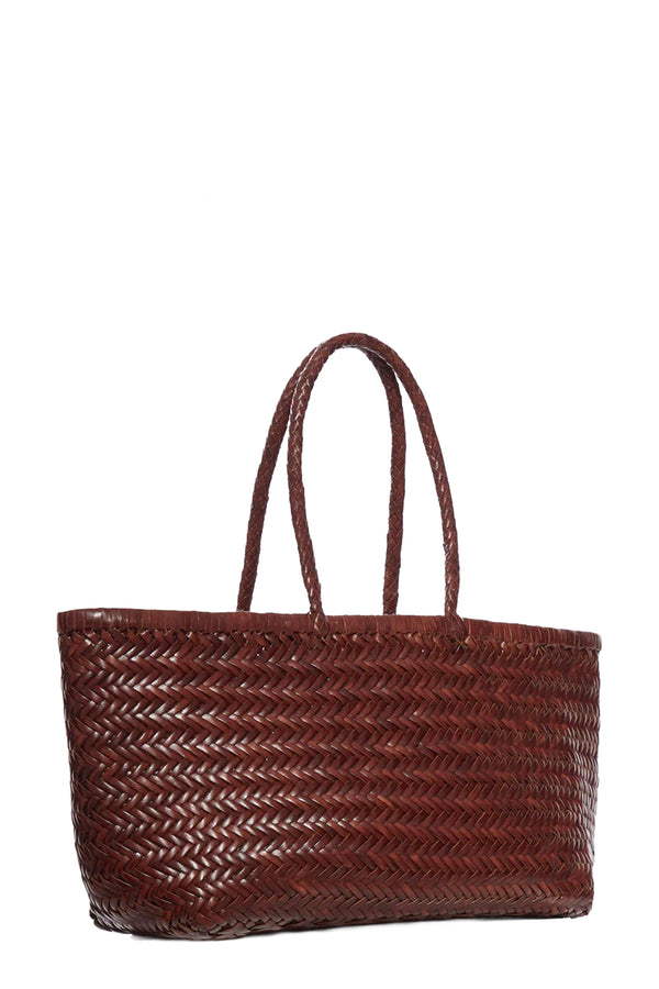 Big Bamboo Triple Jump Woven Leather Bag