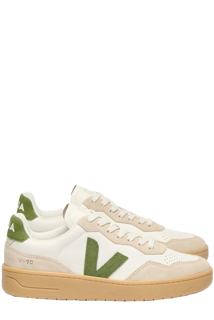 V-90 Organic-Traced Leather Sneakers