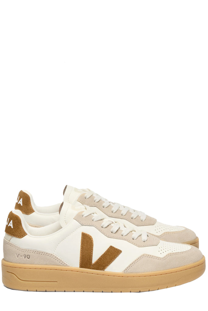 V-90 Organic-Traced Leather Sneakers