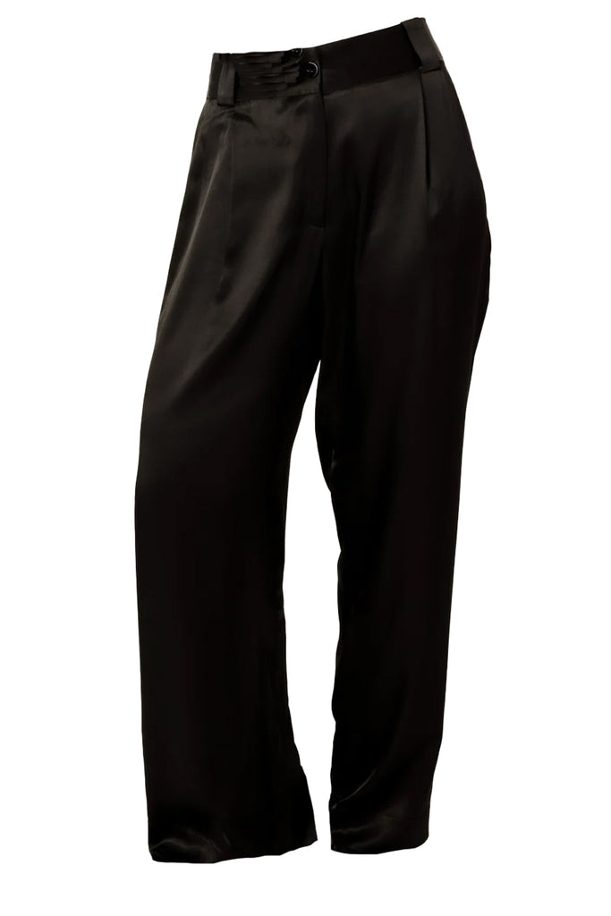 Cedar Straight Leg Satin Trousers