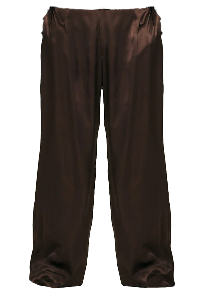 Cedar Straight Leg Satin Trousers
