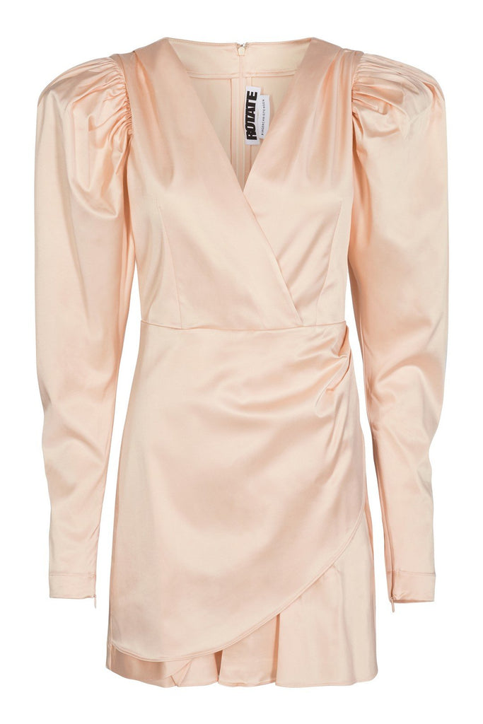 rotate aiken dress pastel rose tan ruha